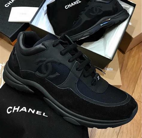 black chanel trainers uk